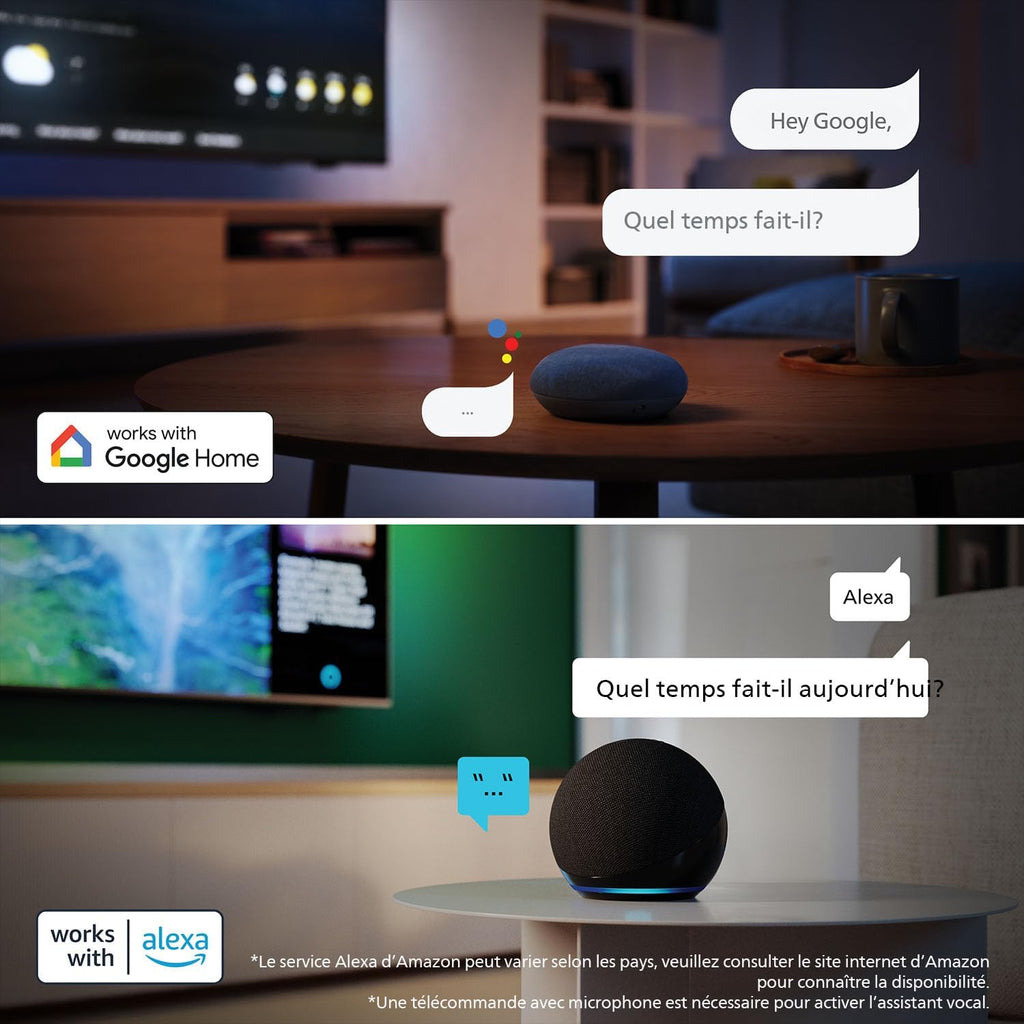 Philips 43PUS7200 Smart TV LED 4K - Pantalla de 43 pulgadas con plataforma Pixel Precise Ultra HD, Titan OS y sonido Dolby Atmos - Compatible con Alexa y el Asistente de Google