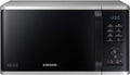 Microondas Samsung MS2AK3515AS/EG, 800 W, capacidad de 23 l, 48,9 cm de ancho, interior de esmalte cerámico resistente a los arañazos, programas de descongelación QuickDefrost, plateado
