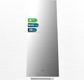 Cecotec Okap kuchenny 38 cm kwadratowa wyspa Bolero Flux ICT 388000 stal nierdzewna A++. Wykończenie ze stali nierdzewnej, ssanie 800m3/h, silnik 210 W, klasa A++, 3 poziomy, filtr węglowy Ø176,