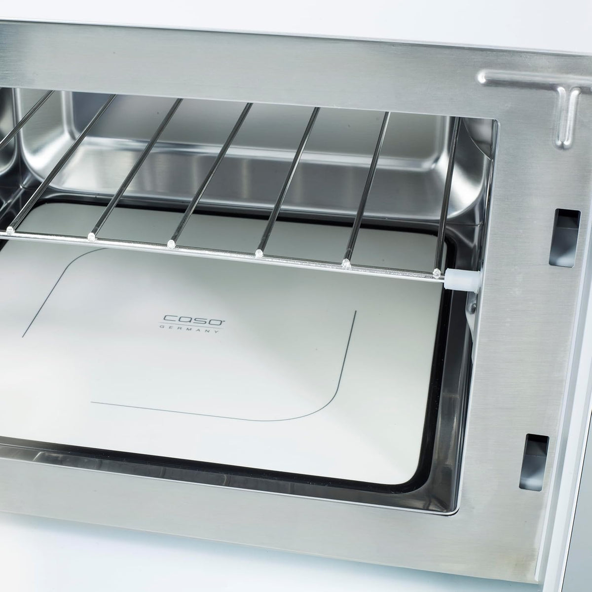 CASO MCG30 Ceramic Chef Ganador del test Haus & Garten, microondas 3 en 1 con grill + convección 2100W 30L, base de vidrio de borosilicato, función de horno hasta 200°C