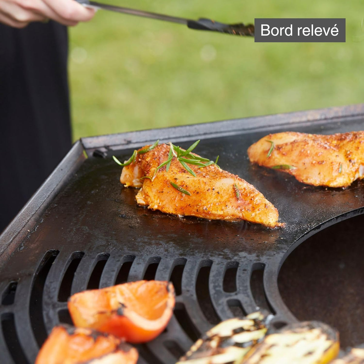 Barbecue brasero Barbecook Nestor Original, barbacoa de leña para exteriores con plancha de acero corten, 92x92x101 cm