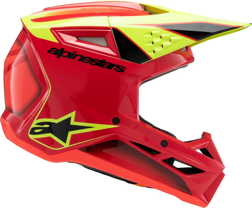Casco de motocross Alpinestars S-M3 Fray, rojo/amarillo, L (59/60)