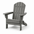 Silla Adirondack de madera noble gris