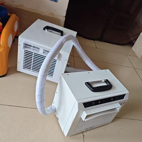 Aire acondicionado split portátil de 3000 BTU, panel táctil y control remoto, temporizador de 24 horas para oficina en casa y camping, sin necesidad de montaje