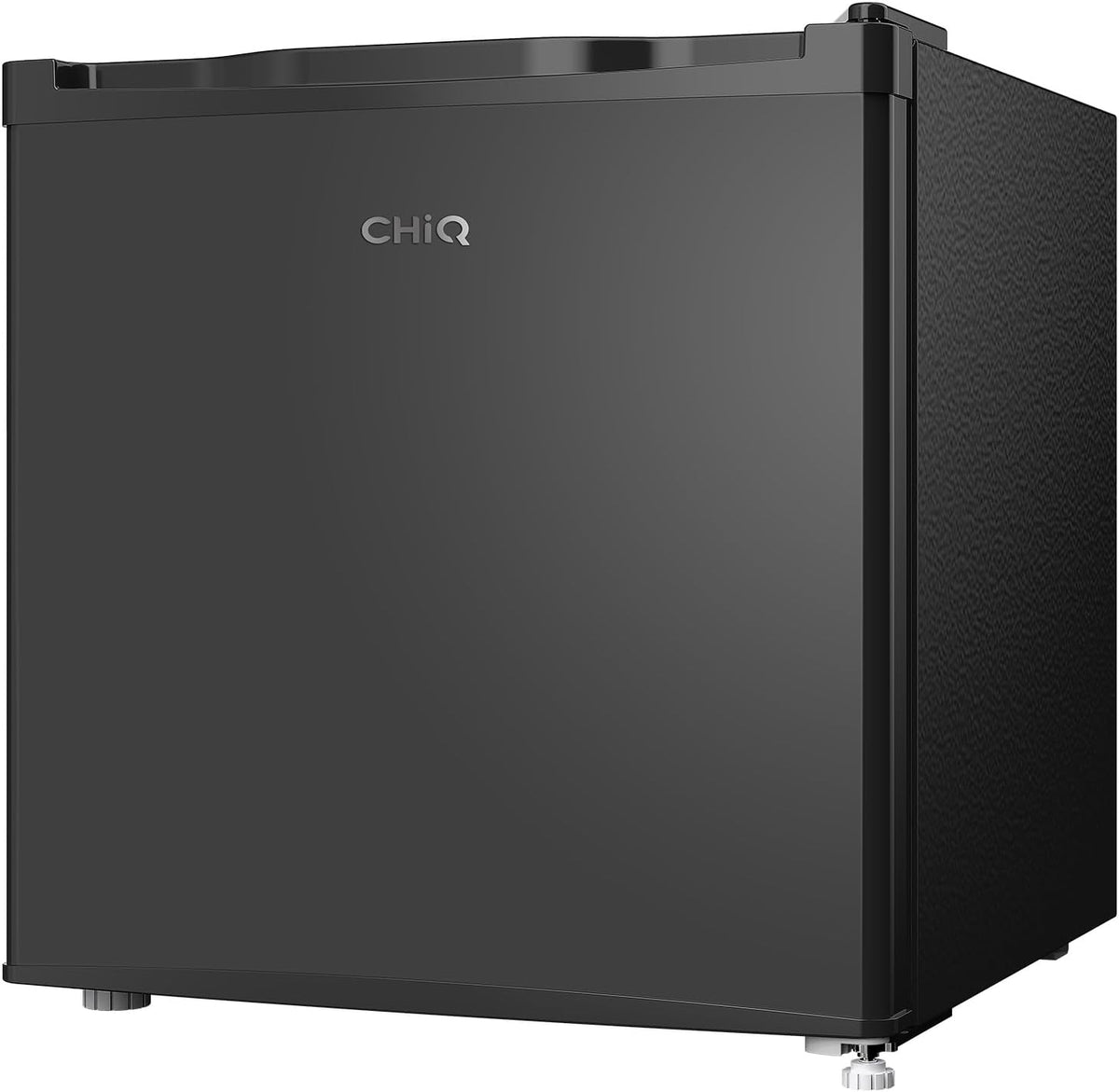 CHIQ Minibar, capacidad 46L, compresor incorporado, botellero y compartimento congelador, control de temperatura regulable, bajo nivel de ruido, puerta reversible, color negro