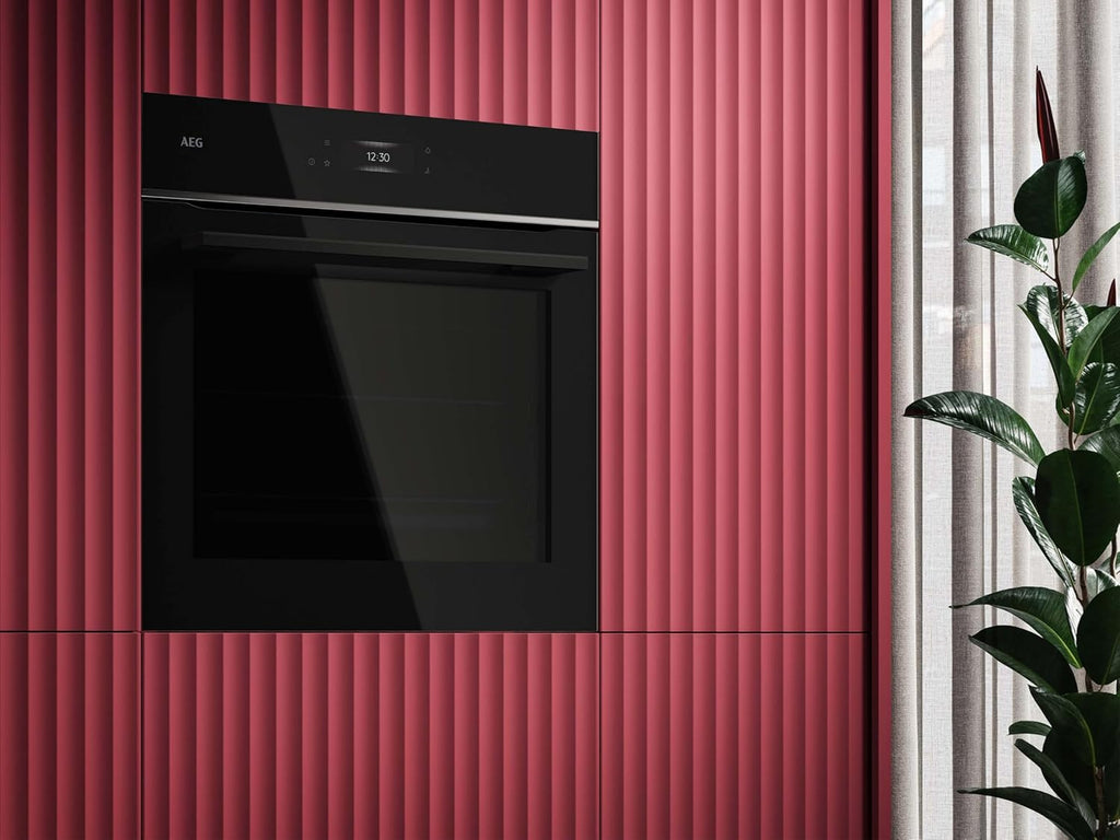 Horno empotrable AEG – Serie 5 Aire caliente circular: resultados de cocción uniformes en 3 niveles – Autolimpieza por pirólisis – 25 programas automáticos – Pantalla táctil LED – Calentamiento rápido – Negro – BPE53516AB