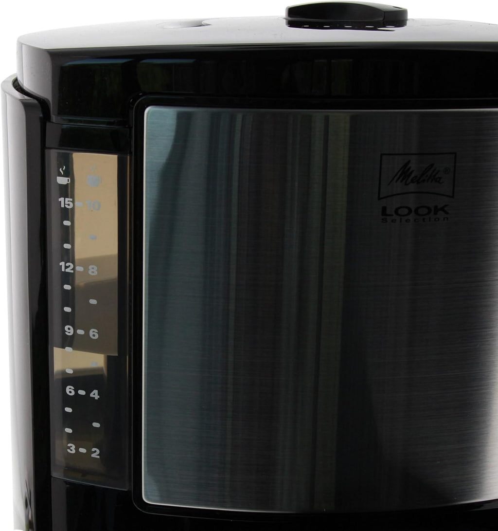 Melitta Look Therm Selection - Cafetera de filtro - con jarra térmica - 10 tazas - Negro (M 661 BK SST)