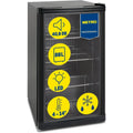 Mininevera METRO Professional GPC1088 88L 1,052 kWh/24h 3 estantes de acero inoxidable puerta de cristal reversible 39dB LED clase energética D