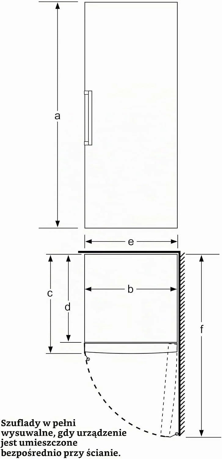 Bosch GSN58AWCV seria 6 zamrażarka XXL, 191 x 70 cm bardzo szeroka, 365 l, NoFrost nigdy więcej rozmrażania, oświetlenie LED, równomierne oświetlenie, BigBox miejsce na duże mrożone produkty