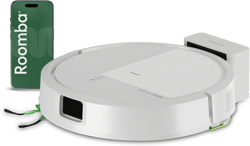 iRobot Roomba® 115 Combo robot odkurzająco-mopujący, moc ssania 15000 Pa, nawigacja z Clearview™ LiDAR, biały