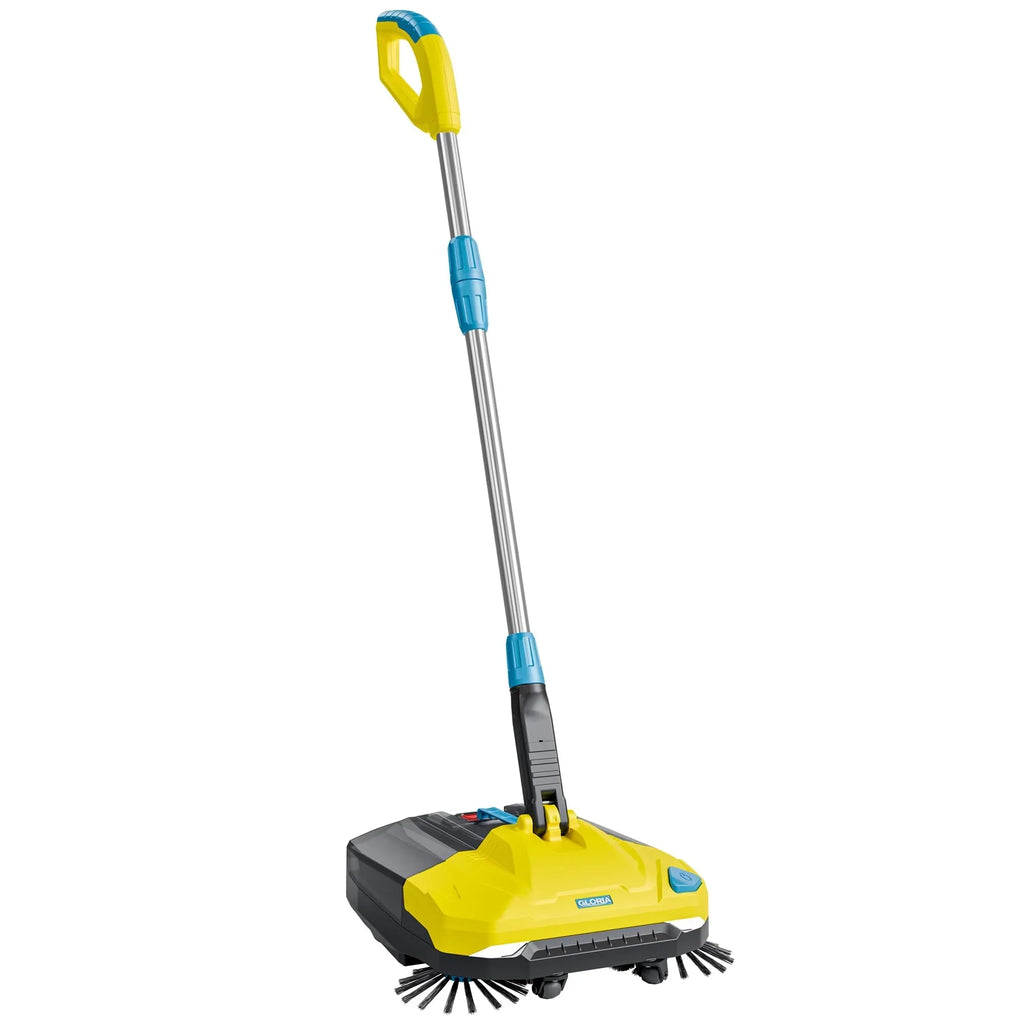 Gloria EasySweep 18V Set barredora a batería, 40 cm, depósito de 4,5 l, para acera, terraza, entrada, garaje, interior y exterior