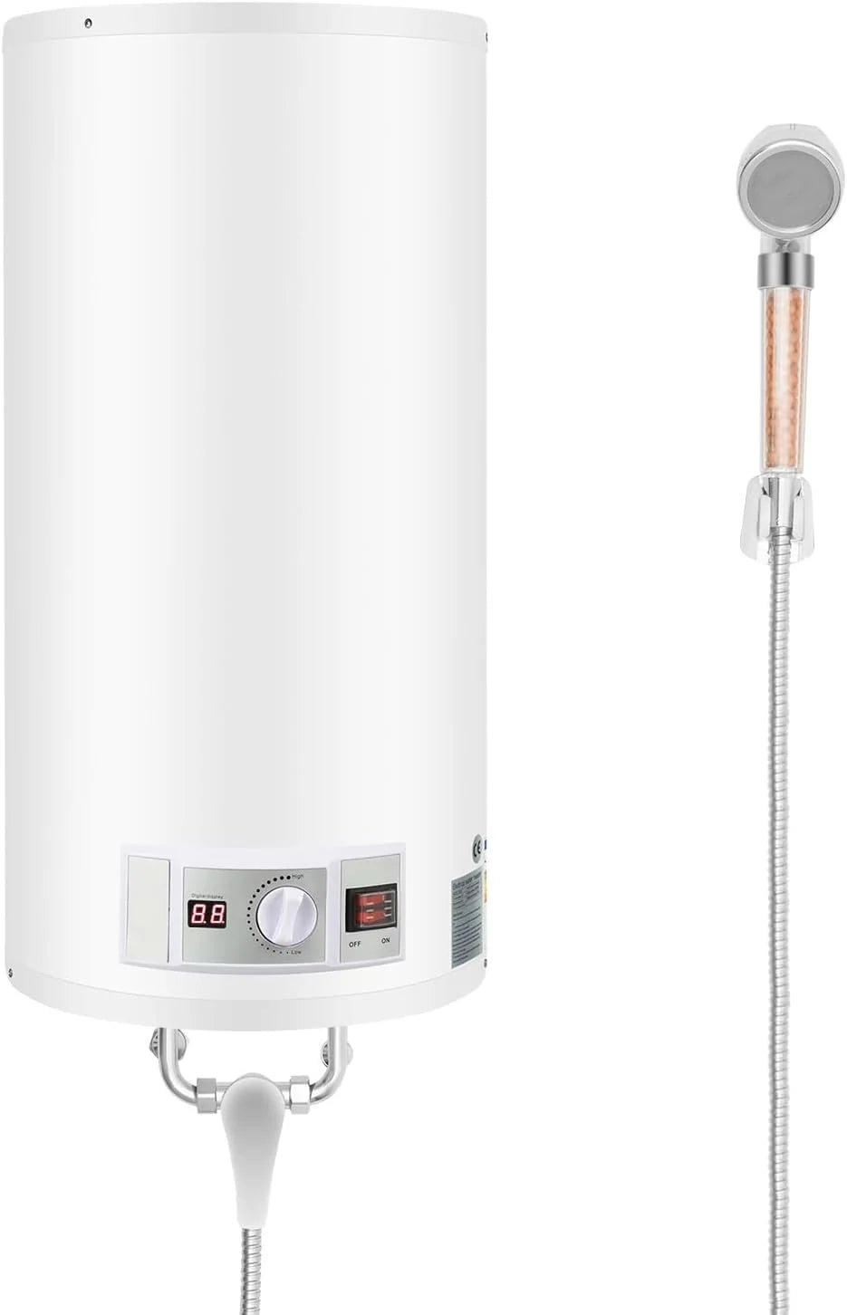 Bojler, elektryczny zbiornik ciepłej wody 2000 W, 220 V, mocowanie ścienne, bojler wodny, prysznic, wiszący na ścianie, do łazienki, prysznica, 25-75℃