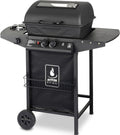 ACTIVA Halifax Lavastein - Parrilla de gas con piedras de lava y funda protectora | Quemador principal de 5,5 kW de regulación continua para una barbacoa perfecta