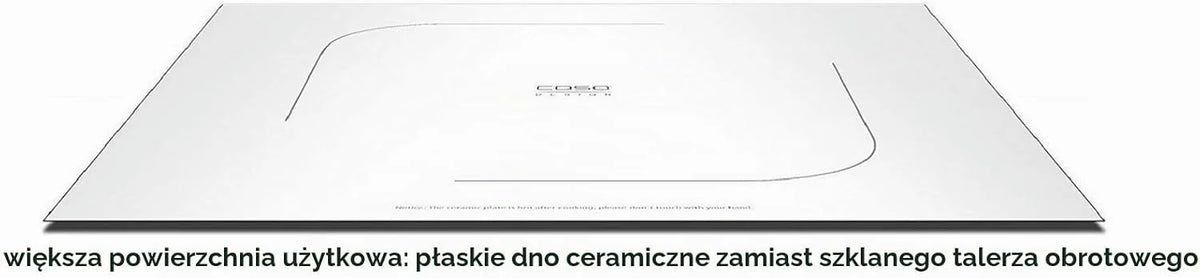 CASO MG25 Ceramic menu, kuchenka mikrofalowa 2 w 1 z grillem, dno z reflektorem do kuchenki mikrofalowej, bez talerza obrotowego, ruszt do grillowania na 2 poziomach, 900 W, grill 1000 W, 25 l, dźwięk