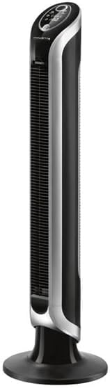 Rowenta VU6670 Eole Infinite, ventilador de torre, temporizador de hasta 8 horas, 3 velocidades, mando a distancia, apagado automático, negro piano