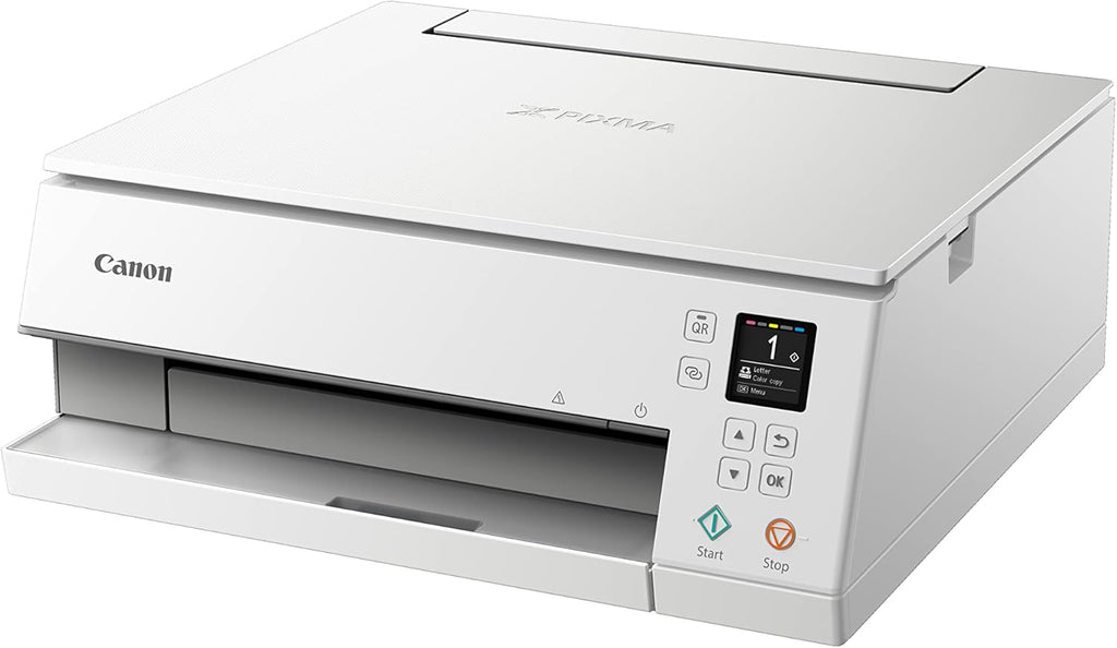 Impresora multifunción de inyección de tinta a color Canon PIXMA TS6350a DIN A4 (impresora fotográfica, escáner, copiadora, OLED, 4.800x1.200 ppp, USB, WLAN, 5 tintas independientes, impresión a doble cara, 2 bandejas de papel), negro