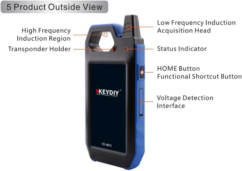 KEYDIY KDMAX Programador de llaves de coche, generador de mandos a distancia automáticos, lector de chips/probador de frecuencia, dispositivo inteligente multifunción KD MAX