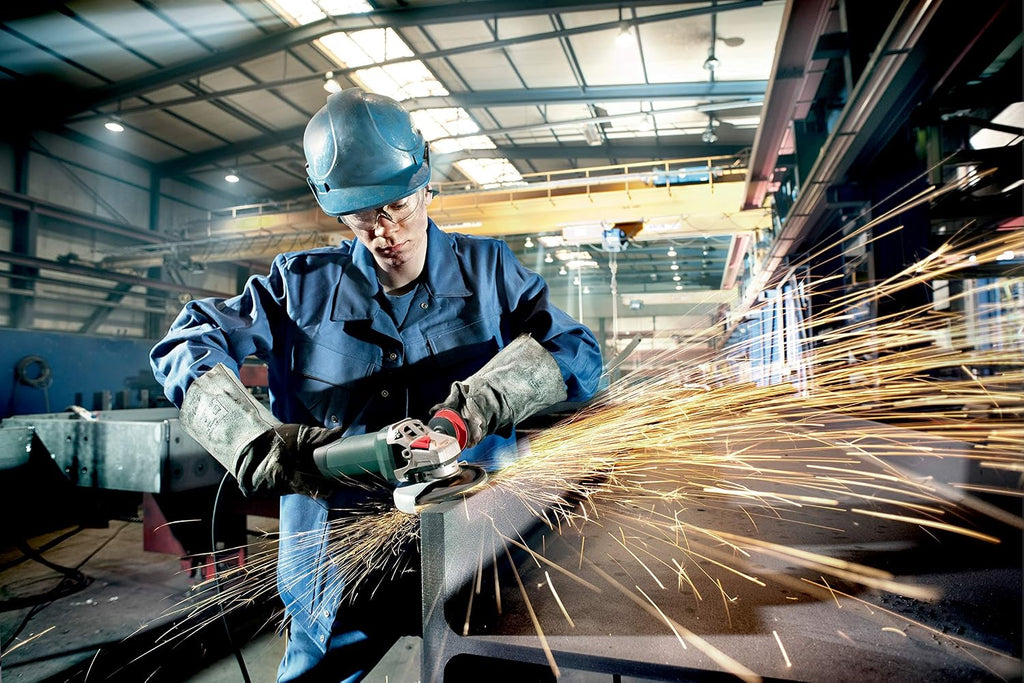 Metabo Szlifierka kątowa WEV 15-125 Quick – 600468000 – z regulacją prędkości obrotowej i nakrętką szybkomocującą – znamionowa moc poboru: 1550 W – długość kabla 4 m