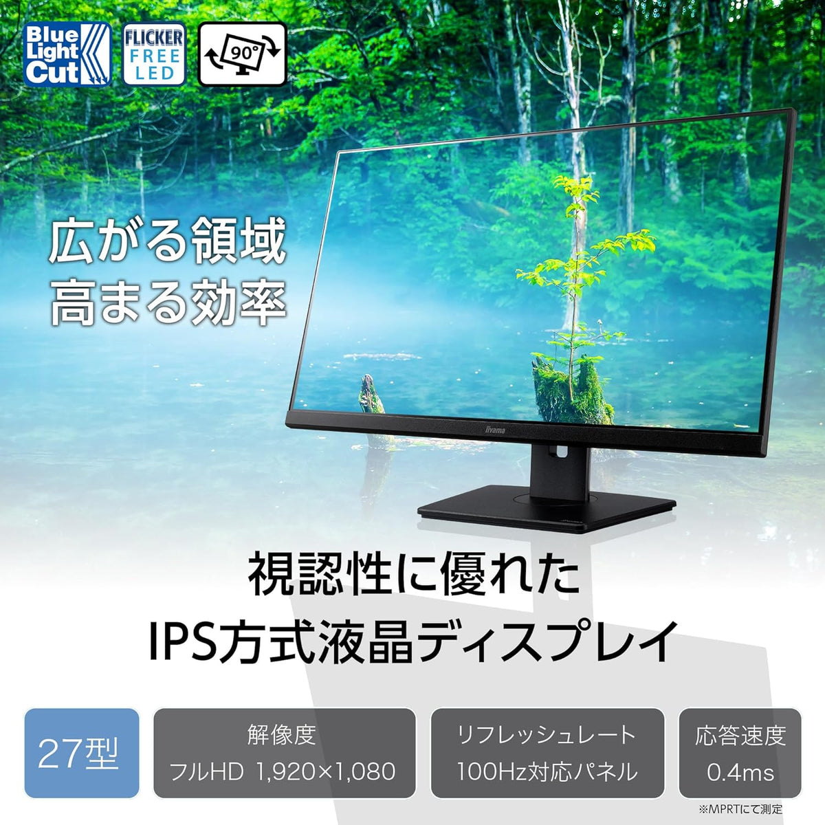 iiyama XUB2792HSU-B6-27,IPS,1920x1080/100Hz,1H1DP,soporte regulable en altura