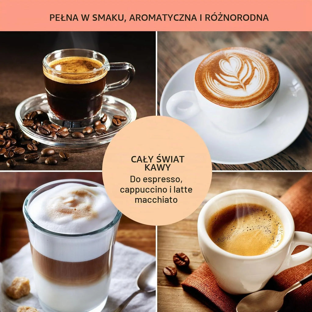 Ekspres kolbowy do espresso ze spieniaczem do mleka, Miniekspres do kawy 1,8 l z portafiltrem, Ekspres do kawy ze stali nierdzewnej z ciśnieniem 20 barów, 0,5-litrowy zbiornik na