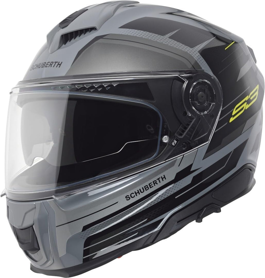 Casco Schuberth S3 Apex, Gris/Amarillo, XL (61)