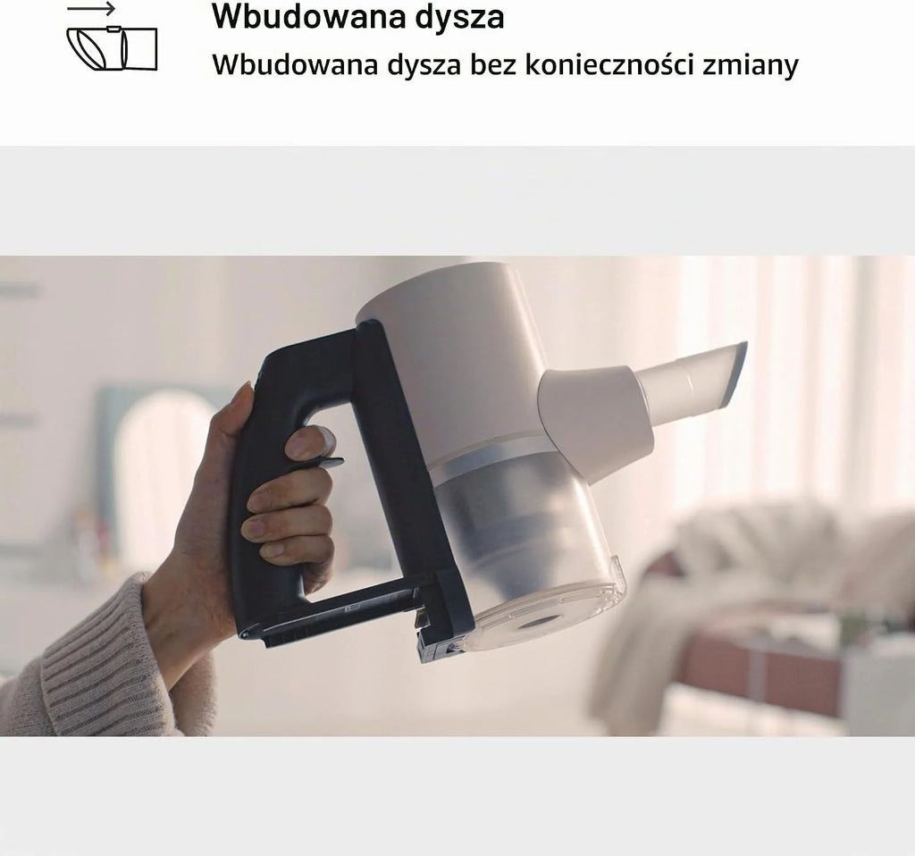 LG A9C-SLIM1C odkurzacz CordZero, odkurzacz z systemem kompresji pyłu, cykloniczny, ssący 150 W, dysza do różnych powierzchni, podstawa parkingowa, 1,9 kg, biały