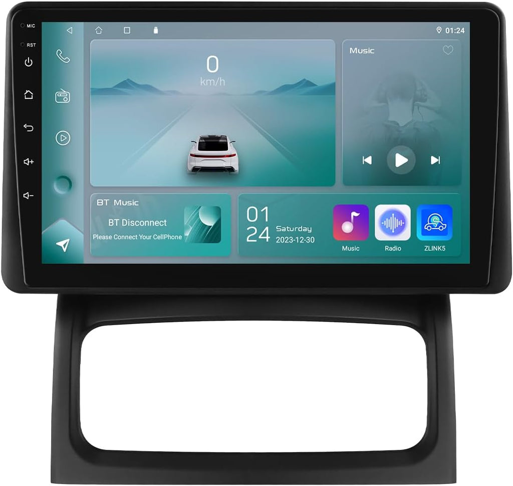 Autorradio Ossuret para Renault Clio 2 2000-2012, pantalla táctil Android 13 de 9 pulgadas, 2+32 GB, navegación GPS con Carplay, Android Auto, WiFi, Bluetooth, control al volante (Tipo B)