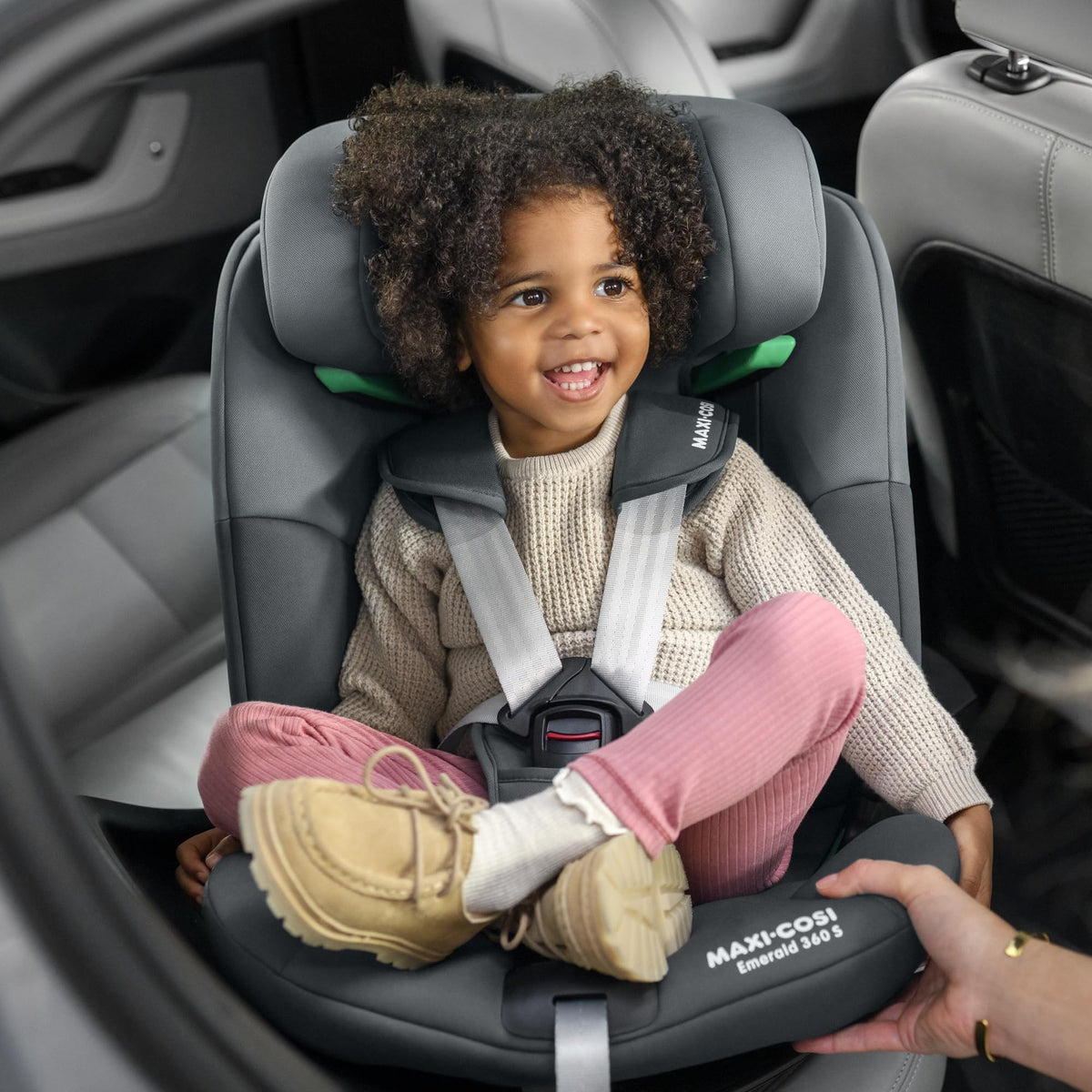 Silla de coche Maxi-Cosi Emerald 360 S i-Size giratoria 360 grados 40-150 cm protección contra impactos laterales G-CELL Tonal Black