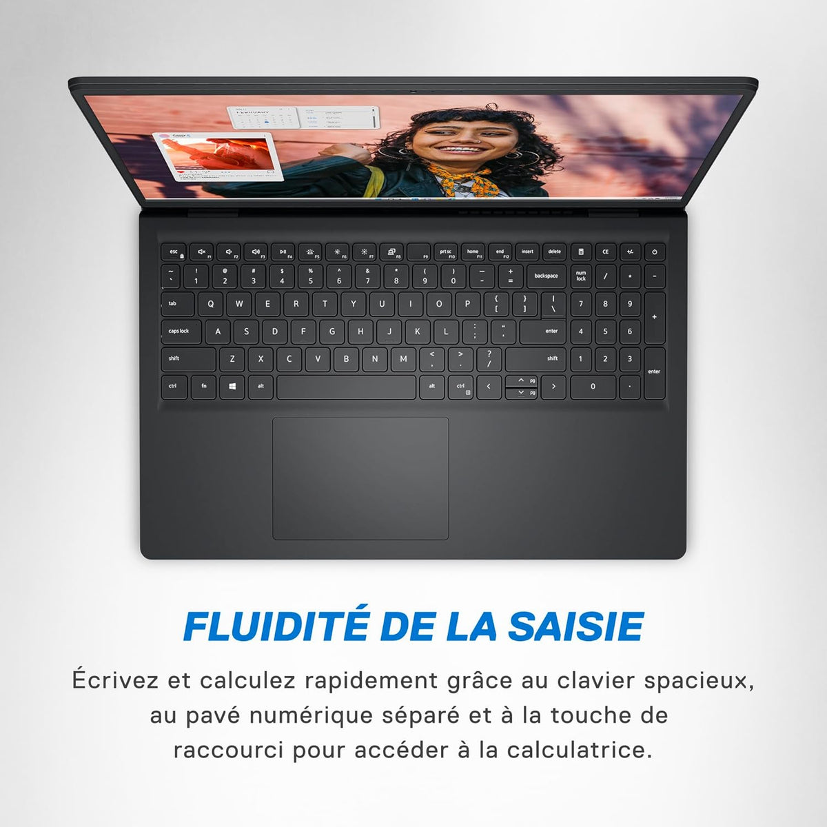 Dell Inspiron 15 (3530) - Pantalla FHD de 15,6" a 120 Hz, Intel Core i3-1305U, 8 GB de RAM, SSD de 256 GB, Intel UHD Graphics, Windows 11 Home, teclado AZERTY - Negro carbón