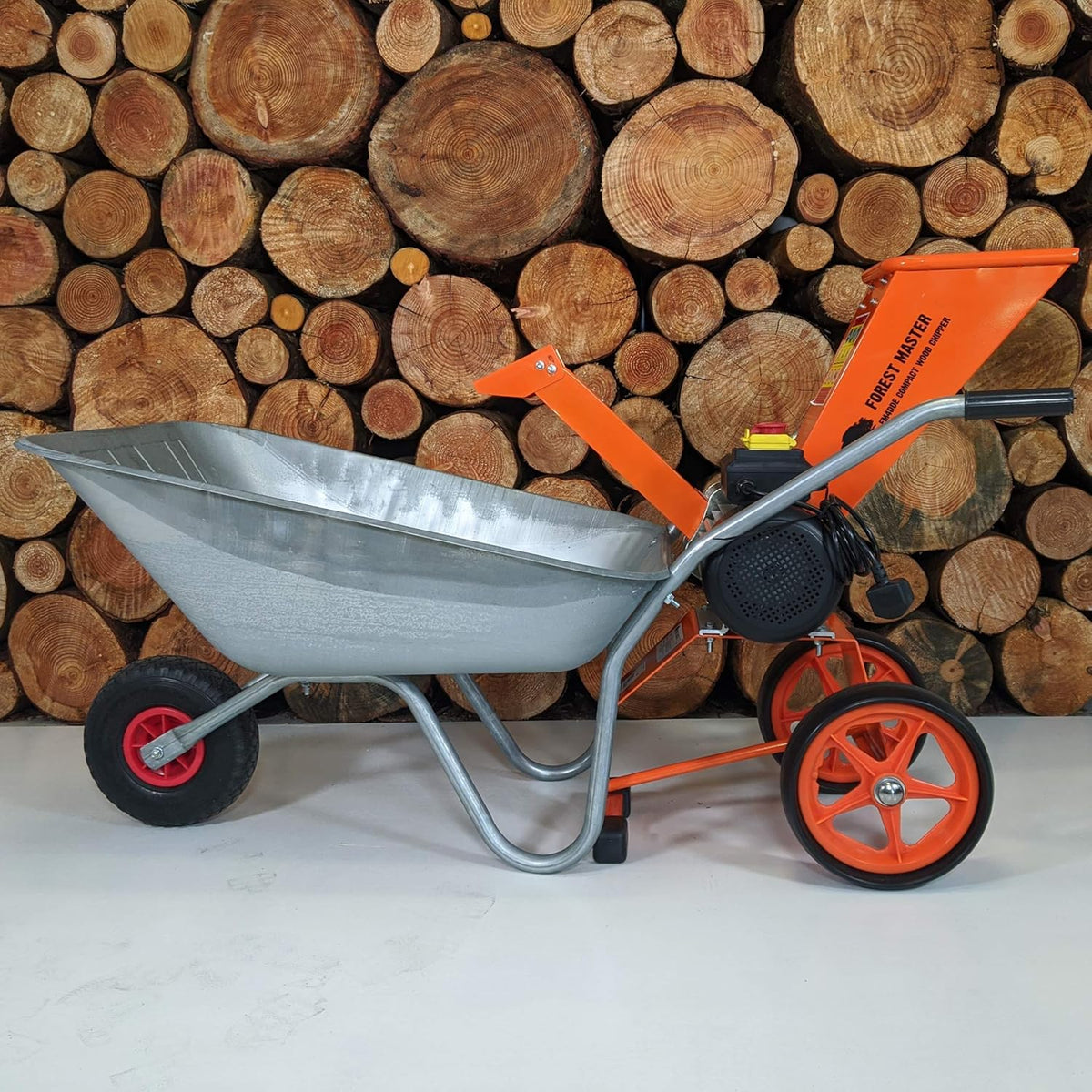 Trituradora Forest Master 2800 vatios 4 CV AST para hojas y madera, trituradora de jardín, biotrituradora eléctrica