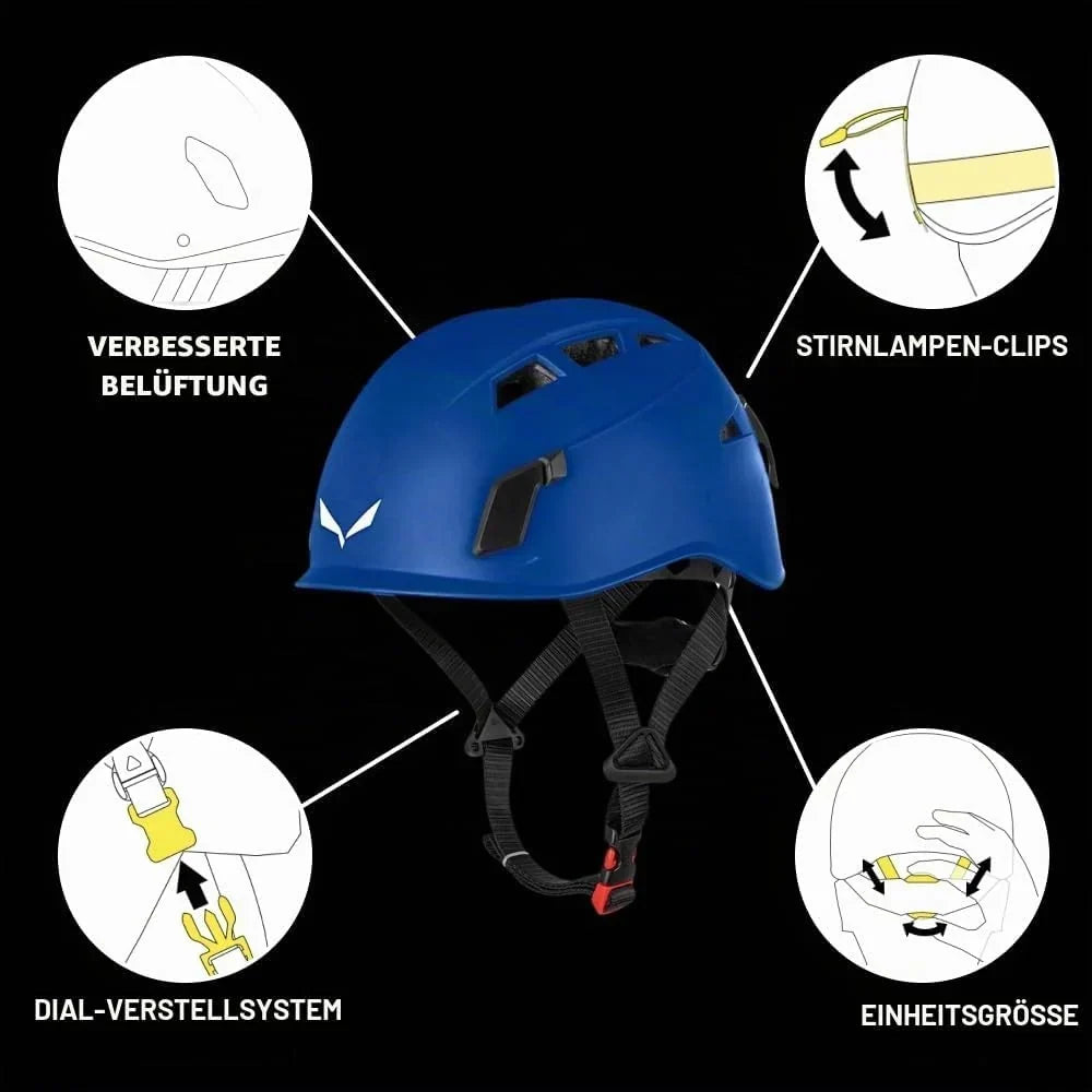 Set de vía ferrata Attac Evo Toxo 3.0, kit completo con casco, mosquetones y disipador de energía, talla única para escalada