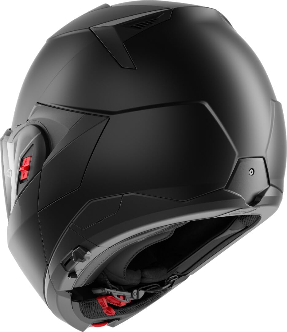 SHARK, Casco de moto modular OXO Dark Shadow negro mate KMA