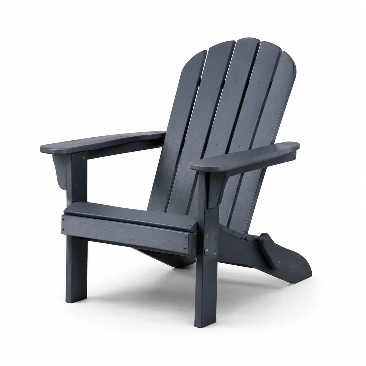 Silla Adirondack de plástico, antracita, 88 x 76 x 90 cm