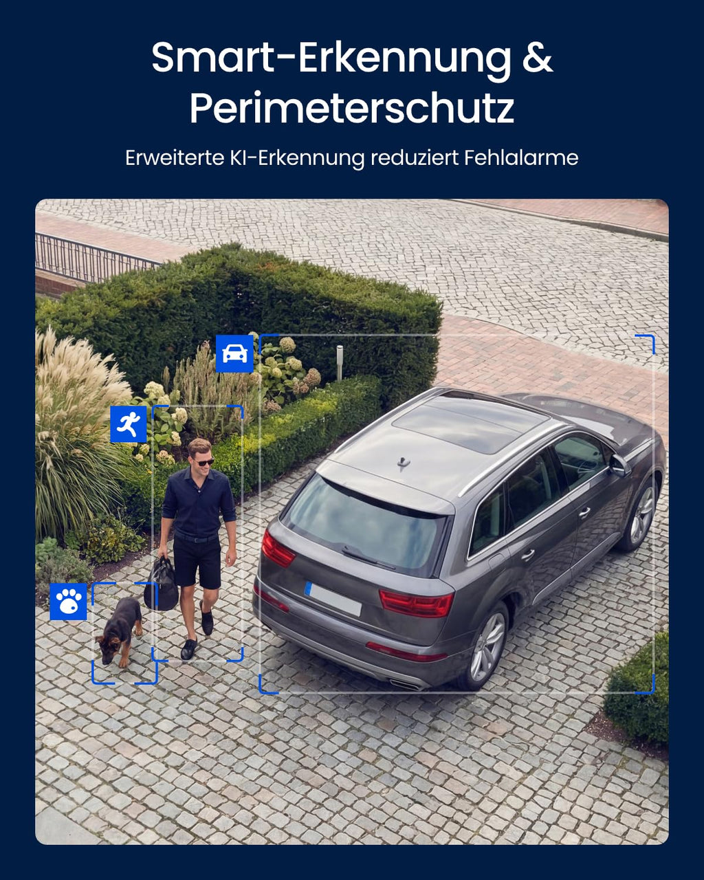 Cámara de seguridad PoE para exteriores Reolink de 3 lentes, OMVI 3i PoE, 10MP 180°, 4K PT con seguimiento automático, búsqueda por IA, perímetro, color e infrarrojos, 24/7