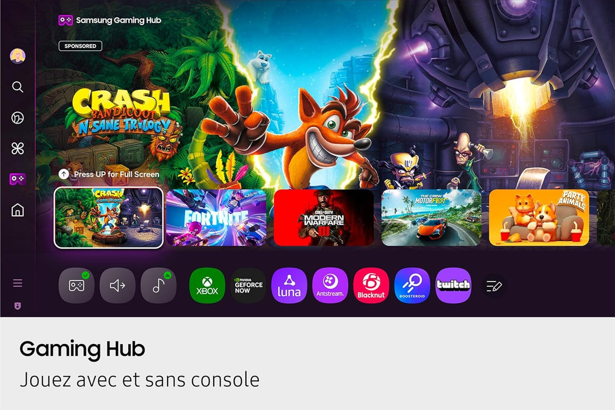 Samsung TV AI 43 pulgadas QLED 43Q8F 4K Smart TV, puntos cuánticos, procesador Q4 AI, WiFi, Airplay, HDR, Q-Symphony, OTS Lite, seguridad Knox, Gaming Hub, Bixby, aplicaciones de operador integradas