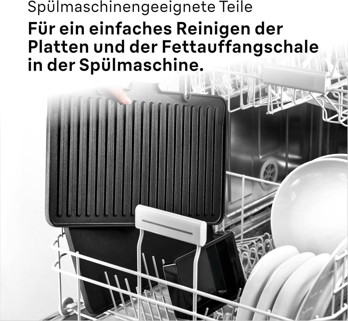Braun MultiGrill 9 Pro CG 9167, parrilla de contacto con placas de grill, plancha y gofrera, y termómetro, posiciones de cocción: contacto, barbacoa, horno, placas aptas para lavavajillas, función Boost hasta 265°