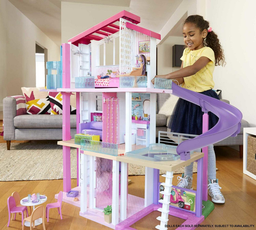 Casa de muñecas Barbie Dreamhouse con más de 70 accesorios, ascensor que funciona, luces y sonidos