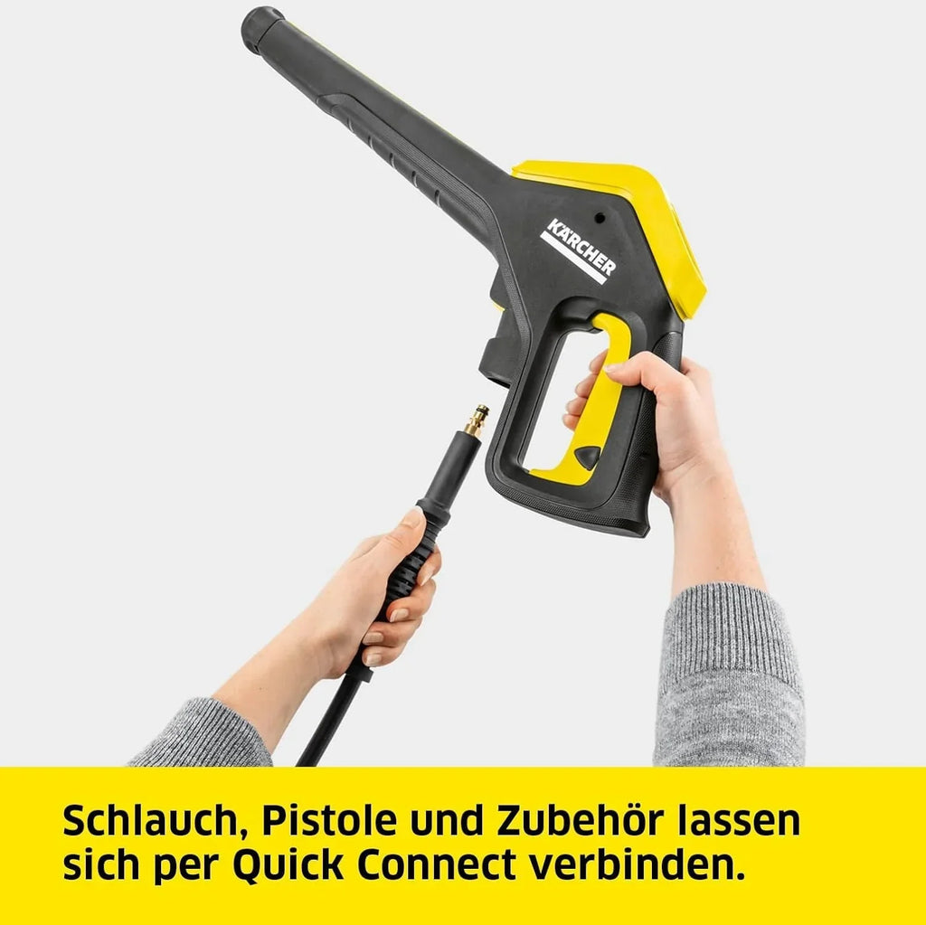 Limpiadora de alta presión Kärcher K 4 Power Control: asistencia inteligente mediante la aplicación y la solución adecuada para la suciedad más resistente.