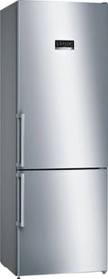 Bosch Serie 4 - Frigorífico combi, NoFrost, alto 203 x ancho 70 cm, 438 L, Tecnología VitaFresh, Blanco - KGN49XIDQ