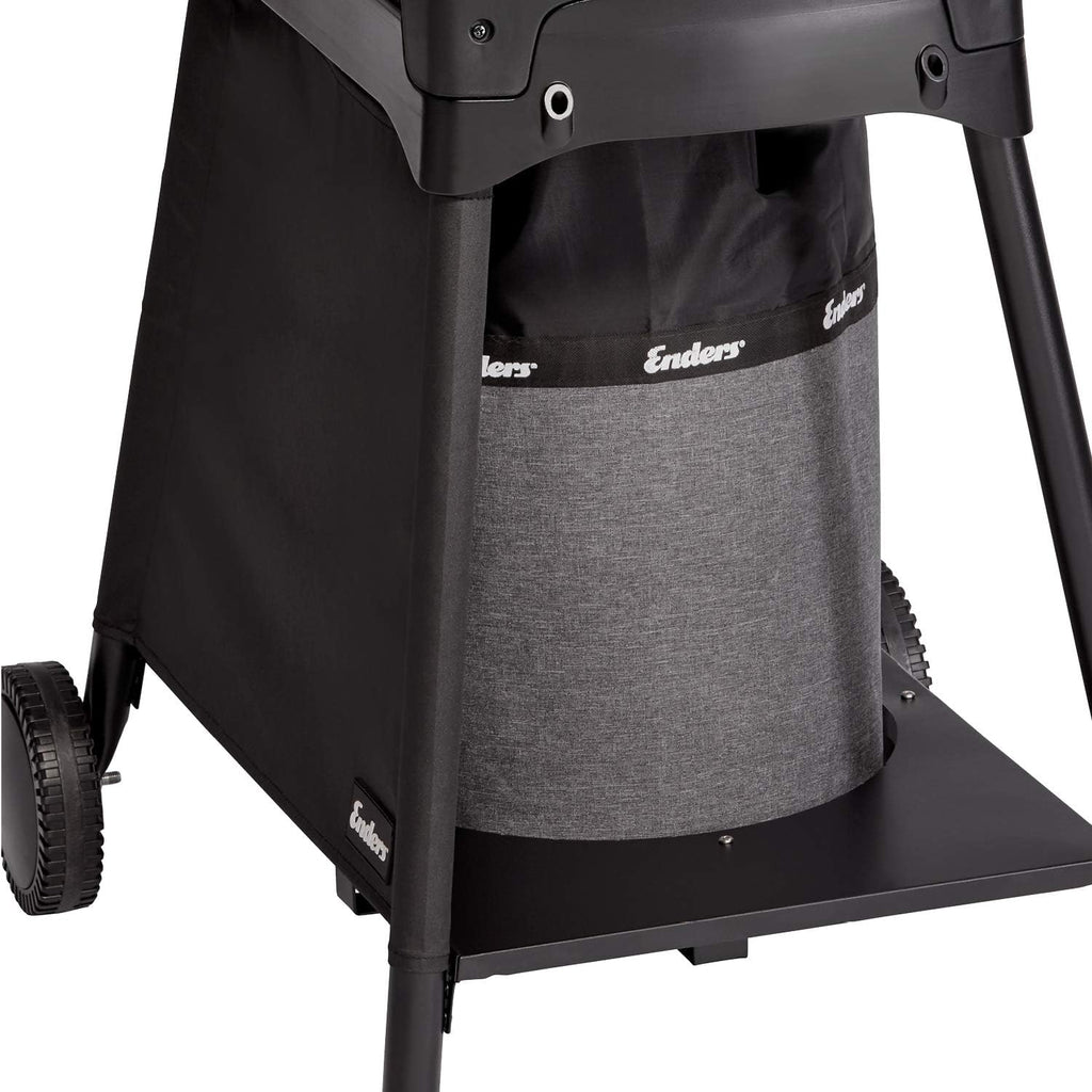 EndersGasgrill Urban II Pro, parrilla de mesa, función de asado, cocción y horneado, 2 quemadores de acero inoxidable, con termómetro para parrilla, parrilla para balcón y camping, carcasa de aluminio fundido, rejilla de hierro fundido, #2062