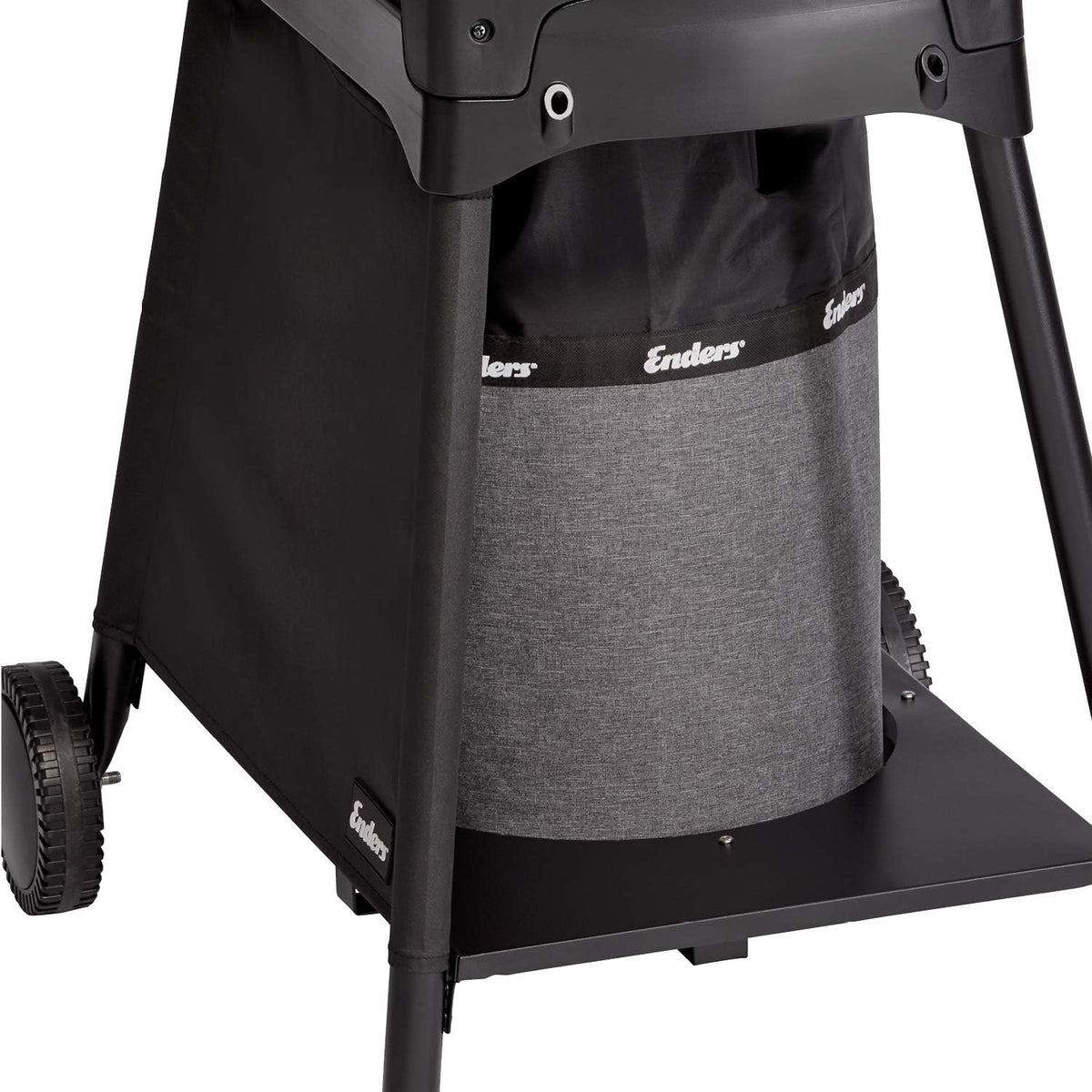 EndersGasgrill Urban II Pro, parrilla de mesa, función de asado, cocción y horneado, 2 quemadores de acero inoxidable, con termómetro para parrilla, parrilla para balcón y camping, carcasa de aluminio fundido, rejilla de hierro fundido, #2062