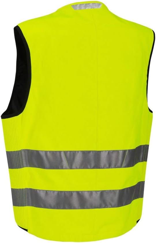 Chaleco airbag BERING C-PROTECT AIR negro y amarillo fluorescente de alta visibilidad Talla M-L