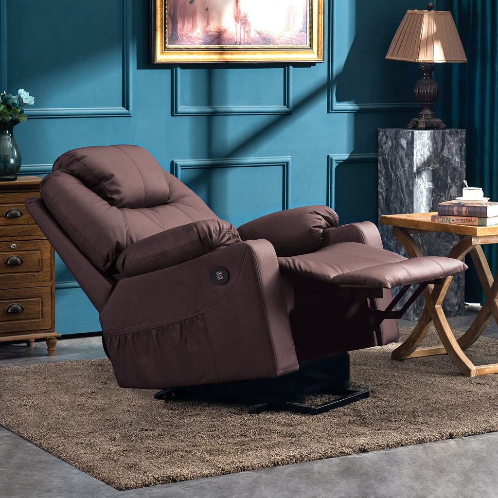 Sillón reclinable eléctrico Mcombo con masaje y carga USB