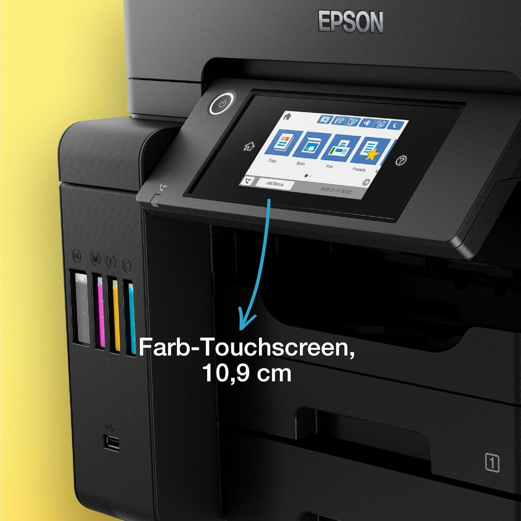 Impresora multifunción de inyección de tinta con depósito de tinta EcoTank ET-5850 DIN-A4 con Wi-Fi y fax