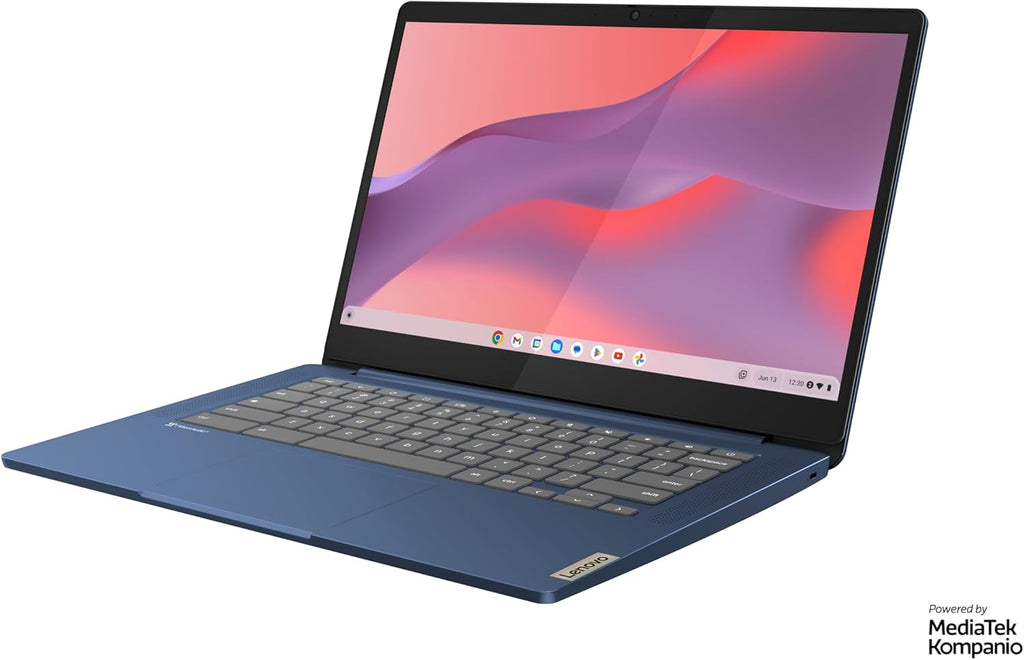 Lenovo IdeaPad Slim 3 Chrome 14M868 - Ordenador portátil 14'' FHD (MediaTek Kompanio 520, RAM 8GB, SSD 128GB, GPU Arm Mali-G52 2EE MC2, Chrome OS) Teclado AZERTY francés - Azul