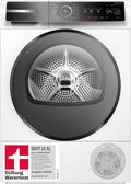 Bosch WQB245B40, Stiftung Warentest BIEN (2,5), Secadora con bomba de calor inteligente Serie 8, 9 kg, secado controlado por sensores AutoDry, programa automático SmartDry, pantalla LED, condensador autolimpiante