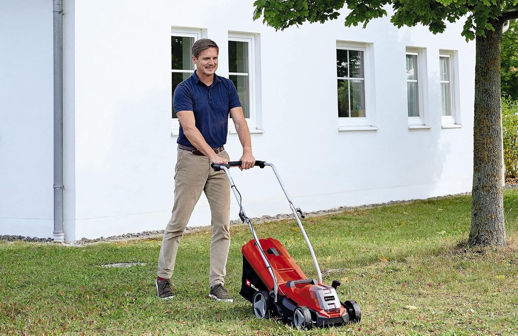 Einhell Ge-Cm 18/33 Li Kosiarka, Czarny/Czerwony, 33 cm