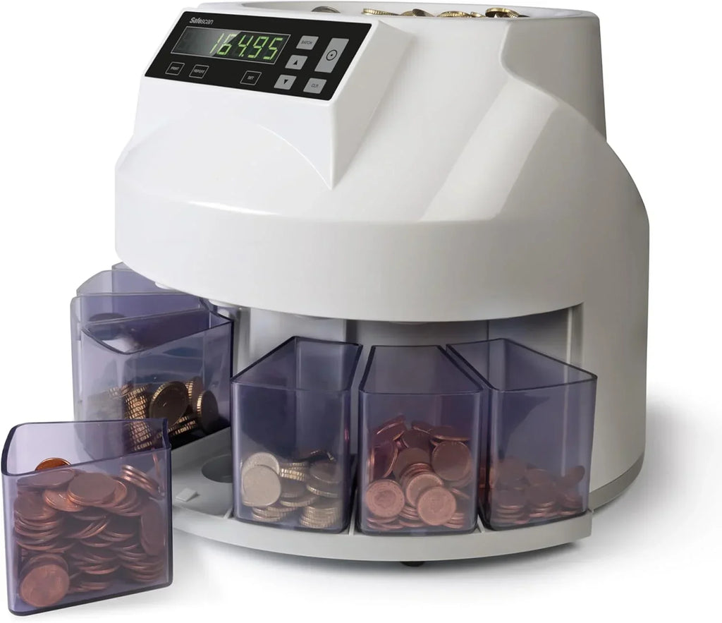 Contador y clasificador de monedas de euro 1250, clasificador automático de monedas y máquina contadora de dinero, modelo 948358, con cable