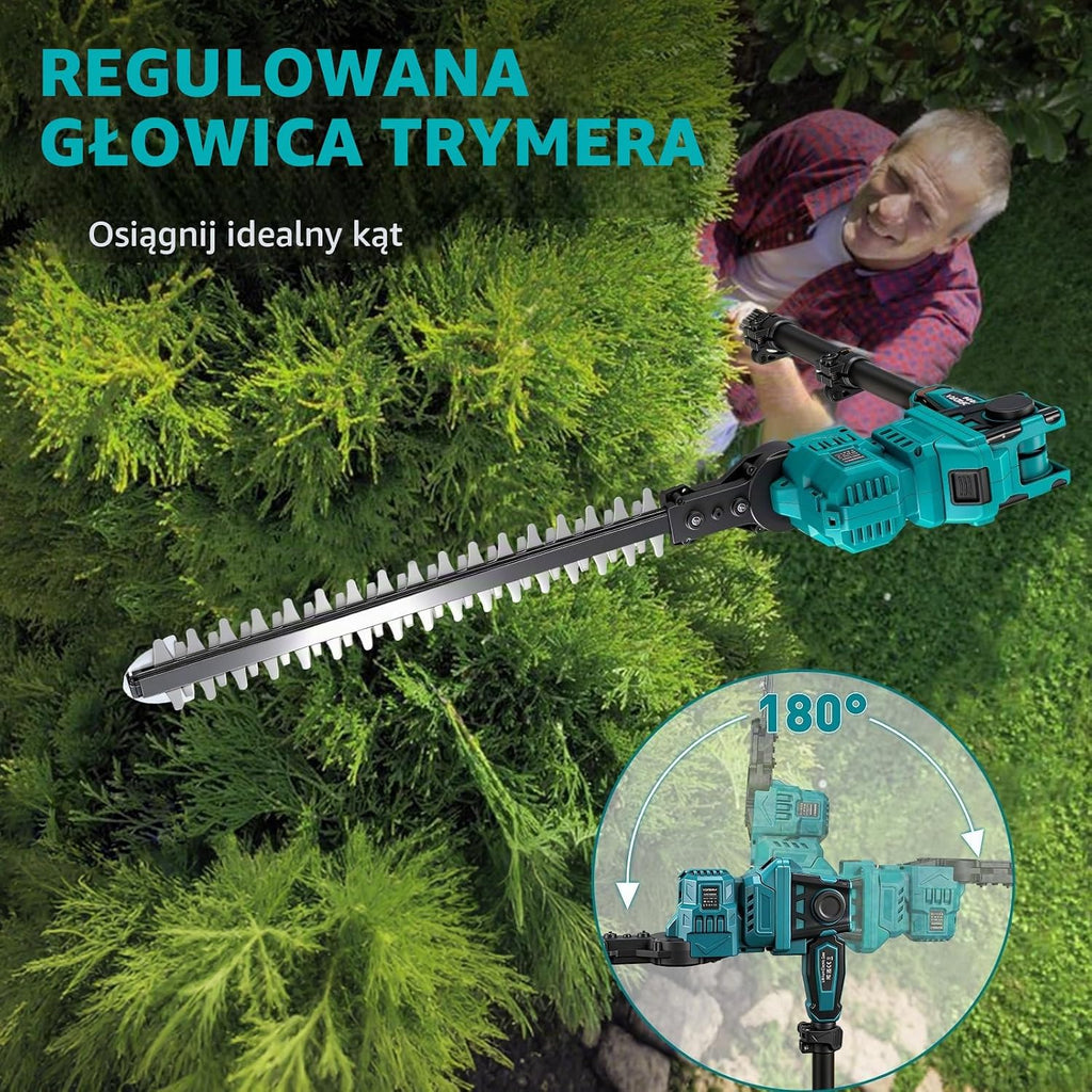 Yofidra Akumulatorowa Teleskopowa Nożyce do Żywopłotu