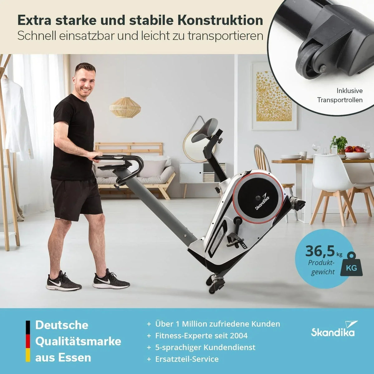 Bicicleta estática ergométrica Morpheus, sistema de freno magnético, 12 kg de masa de inercia, 32 niveles, 24 programas, compatible con la aplicación Kinomap, 150 kg, 144x56x103 cm